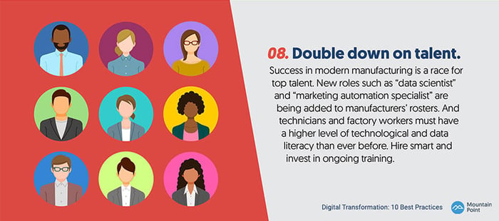 Digital Transformation Best Practices: Double down on talent.