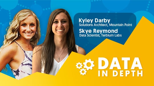 Data in Depth guests Kyley Darby from Mountain Point and Skye Reymond with Terbium Labs discussed Salesforce's Einstein Analytics tool. 